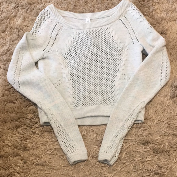 lululemon athletica Sweaters - Lululemon Mesh Cropped Sweater